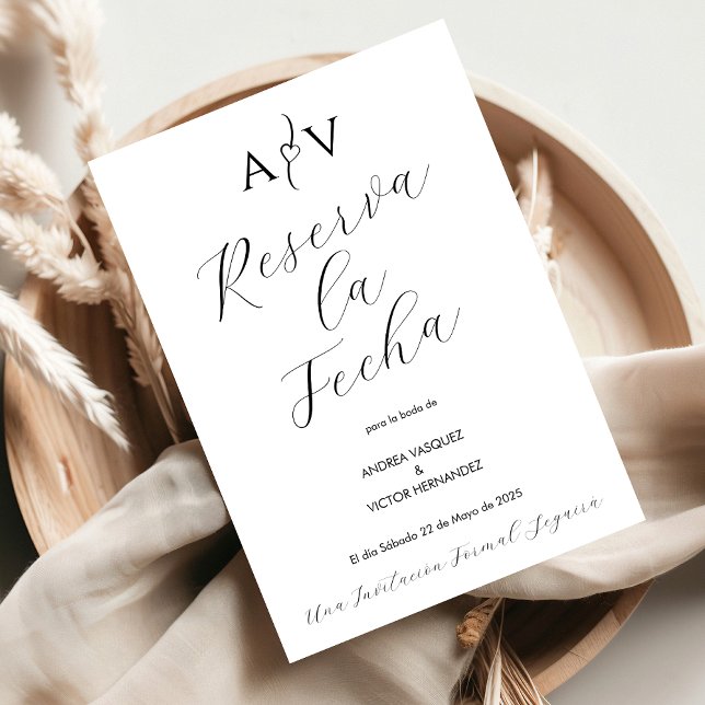 Reserve A Data Nuestra Boda Salvar Data Reserva Fecha Espanhol (Criador carregado)