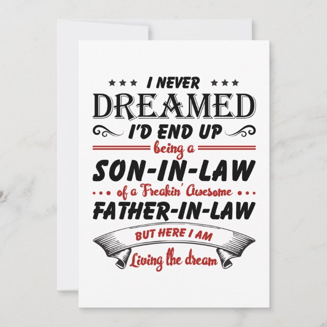 Reserve A Data Nunca Sonhei que acabaria sendo um genro (Frente)