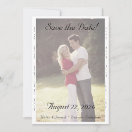 Reserve A Data Nuptial Grace Wedding Flat Save The Date Card