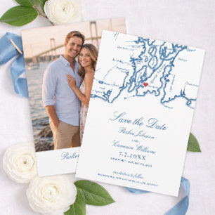 Reserve A Data O Bohlin Save the Date com Foto Newport Harbor