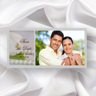 Reserve A Data O casamento branco do primavera da tulipa e da