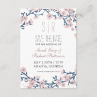 O Casamento Da Flor Rosa De Cereja Salva A Data