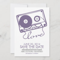 O Casamento da Mistura Perfeita Salve a Data {roxo