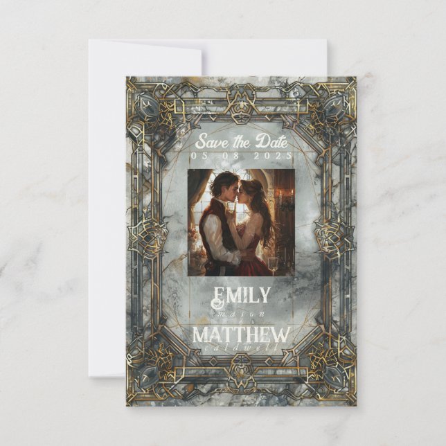 Reserve A Data O Casamento De Fantasia De Dwarven Splendor Salva  (Frente)