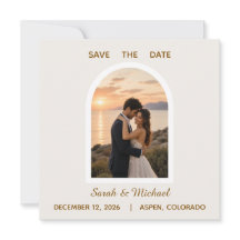 O Casamento de Foto Arco Moderno Save the Date