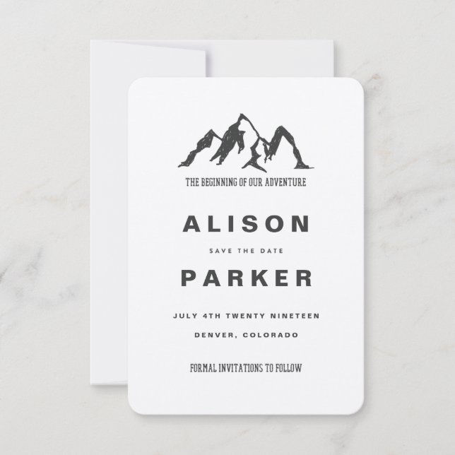 RESERVE A DATA O INÍCIO DA NOSSA AVENTURA - SALVAR A DATA KRAFT (Frente)