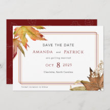 O outono moderno deixa o casamento do jardim