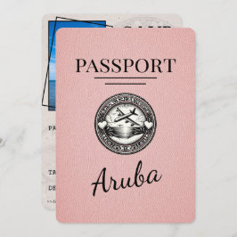 Reserve A Data O Passaporte Aruba Rosa Salva A Data