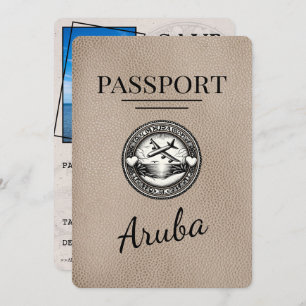 Reserve A Data O Passaporte Beige Aruba Salva A Data