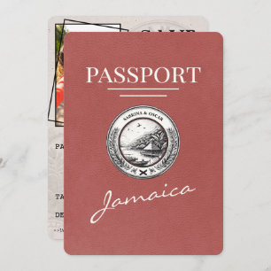 Reserve A Data O Passaporte Da Jamaica Light Burgundy Salva A Dat