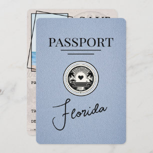 Reserve A Data O Passaporte Dusty Blue Florida Salva A Data