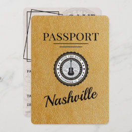 Reserve A Data O Passaporte Nashville Dourado Salva A Data