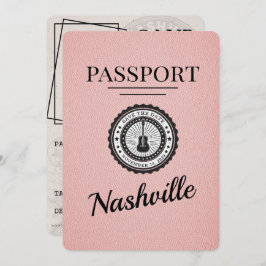 Reserve A Data O Passaporte Nashville Rosa Salva A Data