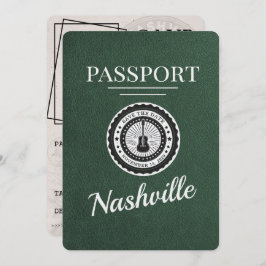 Reserve A Data O Passaporte Nashville Verde Salva A Data