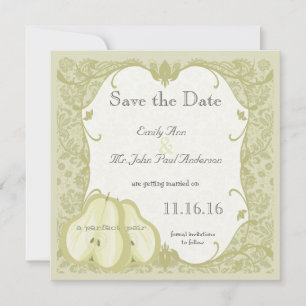 Reserve A Data O Save the Date da Pera Perfeita