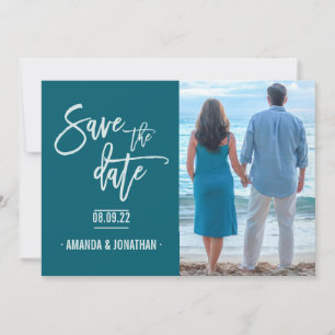 Reserve A Data Oceanside color Beach Wedding Save the Date Phoebe