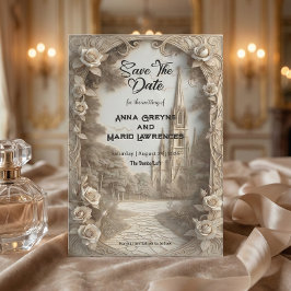Reserve A Data Old World Cathedral Sketch Vintage Romantic