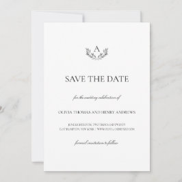 Reserve A Data Olivia Elegant Wedding Monograma Salvar Data