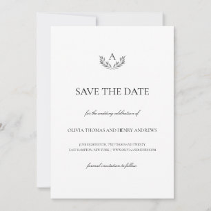 Reserve A Data Olivia Elegant Wedding Monograma Salvar Data