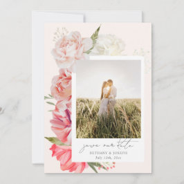 Reserve A Data Ombre Floral Wedding Foto Salvar Data