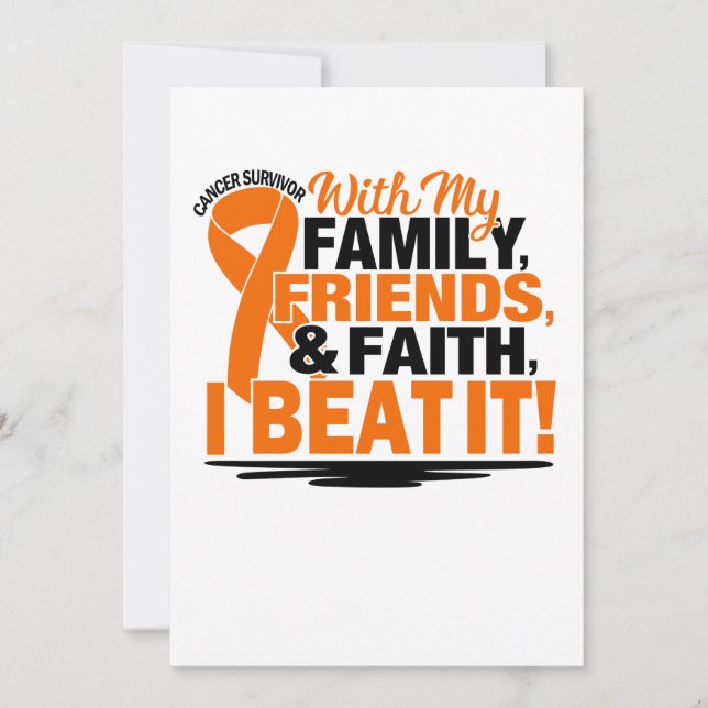 Reserve A Data Orange Ribbon Cancer Survivor Friends Family (Frente)