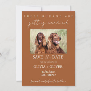 Reserve A Data Orçamento, minimalista, foto do cão personalizada 