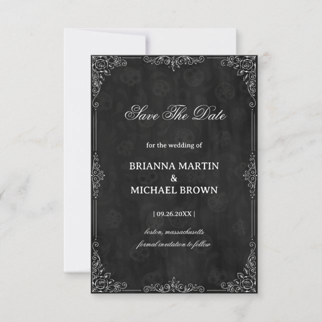 Reserve A Data Ornamental Noir Vintage (Frente)