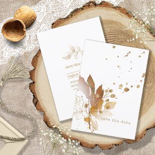 Reserve A Data Ouro Leaf Wedding ID655