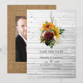 Reserve A Data Outono Rústico - Casamento Floral no Campo Barn