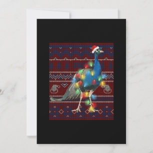 Reserve A Data Pacock Christmas Lights Ugly Sweater Goat Lover