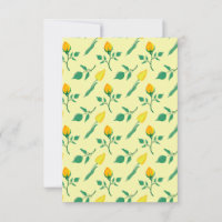 Padrão floral com rosa amarela e flores tulipas