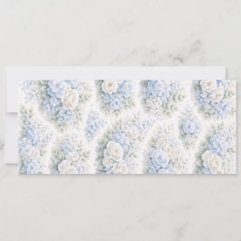 Reserve A Data Padrão Floral Elegante em Aquarela Azul Suave Bran