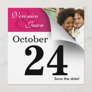 Reserve A Data Página de Calendário Salvar a Foto da Data