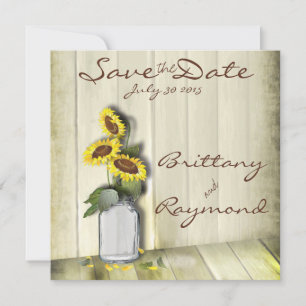 RESERVE A DATA PAÍS RUSTICO MASON JAR COM FLORES