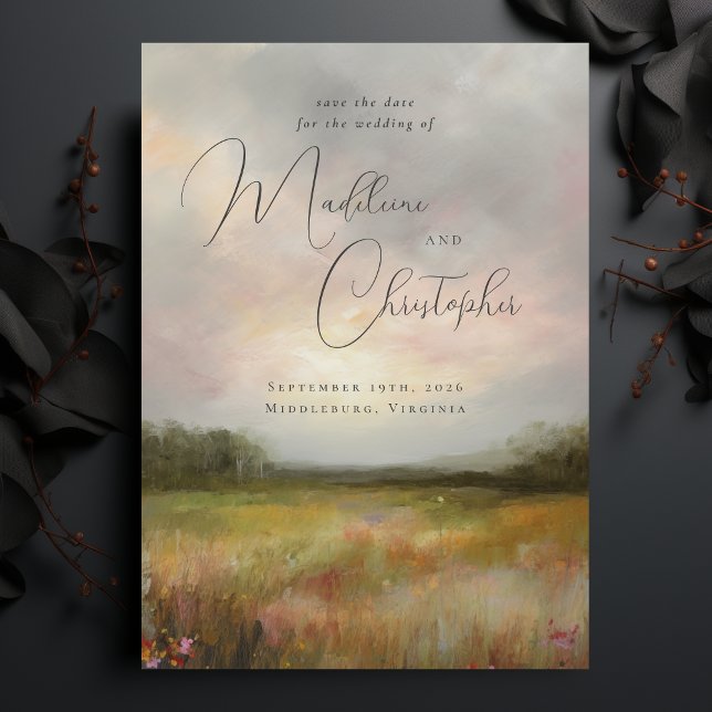 Reserve A Data Paisagem Painting Wildflower Summer Meadow Photo (Criador carregado)