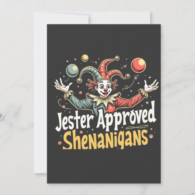 Reserve A Data Palhaço de circo de Shenanigans aprovado por Jeste (Frente)