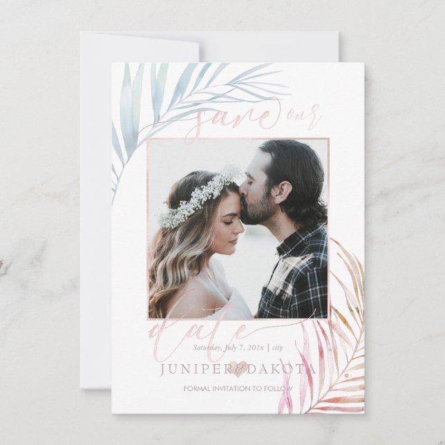 Reserve A Data PALMAS DE PRATA PixDezines SALVAR A DATA (Frente)