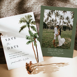 Reserve A Data Palmeira Destino Tropical Foto Costas Casamento