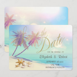 Reserve A Data Palms Beach Seashells Casamento Salvar A Data