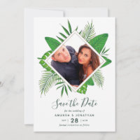 Papel de seda com folhagem tropical para casamento