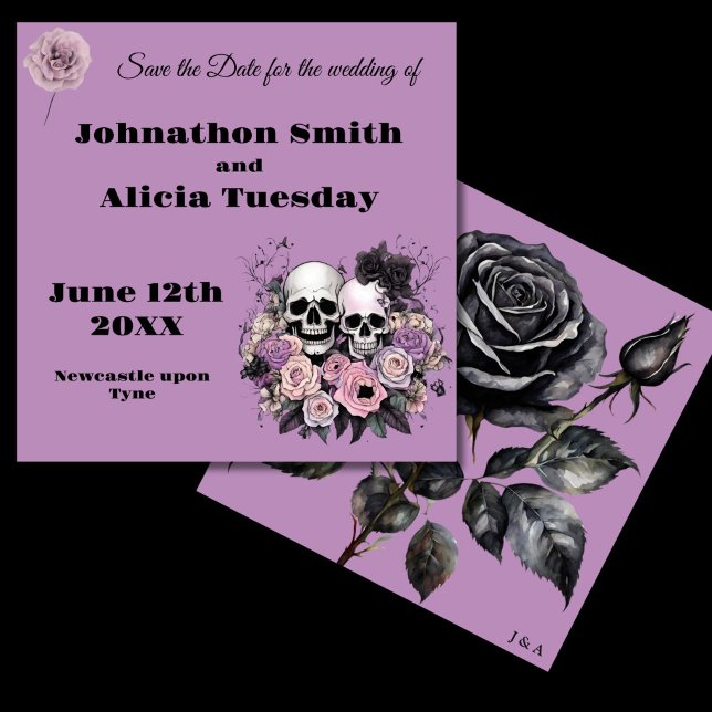 Reserve A Data Papelaria de casamento estilo Pastel Goth Bruxaria (Criador carregado)