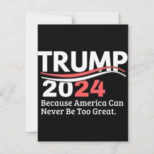 Reserve A Data pára-choque trump 2024