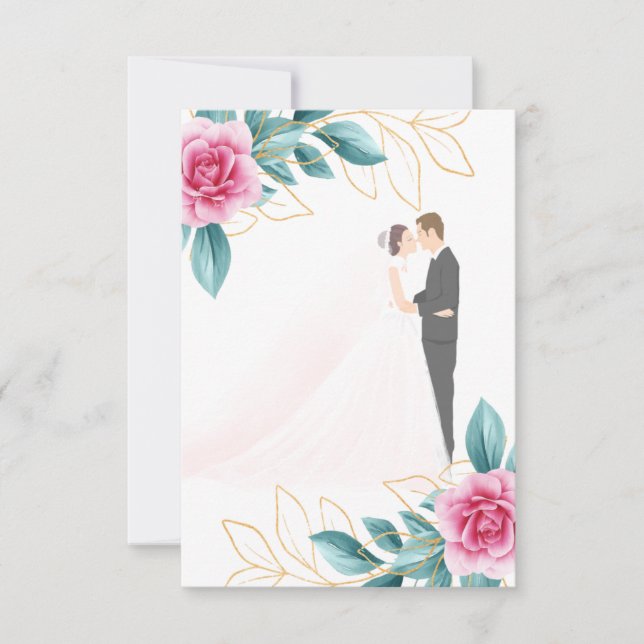 Reserve A Data PARABÉNS a FESTA DE CASAMENTO (Frente)