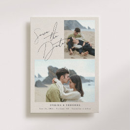 Reserve A Data Parker Dois-Foto Moderno Casamento Salve a Data