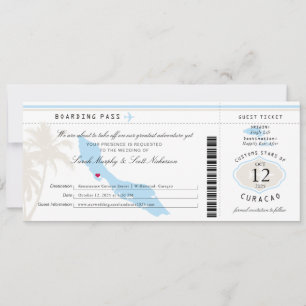 Reserve A Data Passagem de Embarque de Nata Azul Claro para Curac