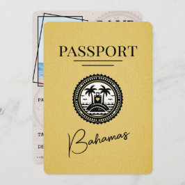 Reserve A Data Passaporte Amarelo Bahamas Salvar Data