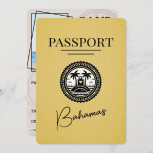 Reserve A Data Passaporte Amarelo Bahamas Salvar Data
