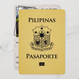 Reserve A Data Passaporte Amarelo Filipinas Salvar a Data