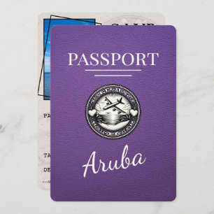 Reserve A Data Passaporte Aruba Roxo Salvar Data
