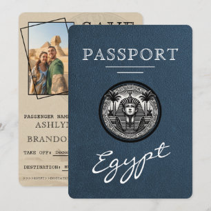 Reserve A Data Passaporte Azul Marinho Egito Casamento Save the D